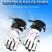 Lyžiarske rukavice Pánske Dámske Nepremokavé Zimné Outdoorové Športové Teplé Rukavice Lyžiarske Snowboardové Rukavice Snežné Skútre Motocyklové Rukavice Dotykové Obrazovky