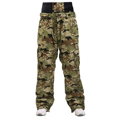 Vyriškos faneruotos snieglenčių kelnės žieminės lauko vėjui atsparios vandeniui atsparios sniego kelnės aukštai – storesnės juosmens šiltos slidinėjimo kelnės