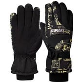 Unisex žieminės dviračių pirštinės, neperšlampamos, atsparios vėjui, šiltos dviračio pirštinės, neslystančios lauke motociklo paspirtukas slidinėjimo dviračiui šiltos pirštinės