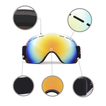 Унисекс очила за ски двуслойни противозамъгляващи се големи ски маска очила каране на ски мъже жени очила за сноуборд сняг