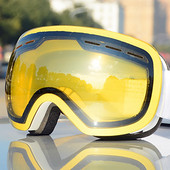 Slidinėjimo akiniai HX06 Dviejų sluoksnių objektyvas nuo rasojimo slidinėjimo snieglenčių akiniai žieminiai lauko sniego akiniai nuo saulės Slidinėjimo sporto reikmenys