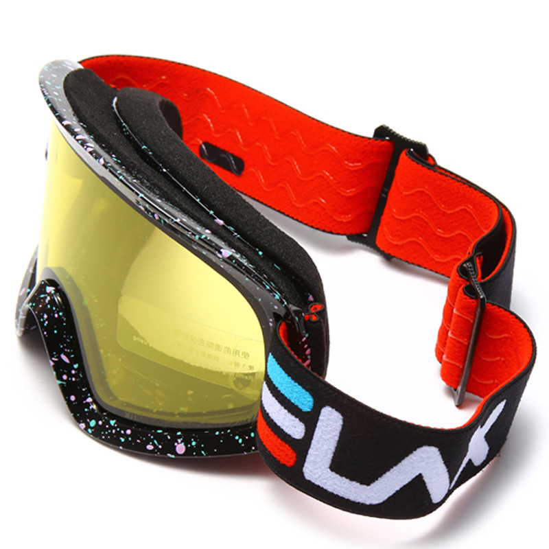 ELAX VISIŠKAI NAUJI Dviejų sluoksnių nuo rasojimo apsaugantys slidinėjimo akiniai sniego motociklų akiniai lauke sportiniai slidinėjimo akiniai sniego kaukė snieglentės Googles