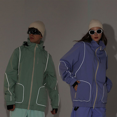 Costum de schi pentru damă, haină de iarnă pentru bărbați, îmbrăcăminte pentru snowboard, jachetă de zăpadă, rezistentă la vânt, impermeabilă, jachete calde de schi, haine sportive pentru schi termic