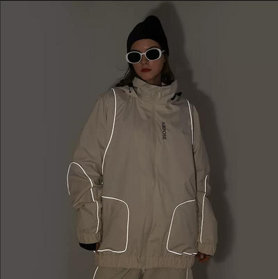 Moteriškas slidinėjimo kostiumas Vyriškas žieminis paltas Snieglentės drabužiai Sniego striukė Vėjui atspari vandeniui šilta slidinėjimo striukės Termo slidinėjimo sportiniai drabužiai