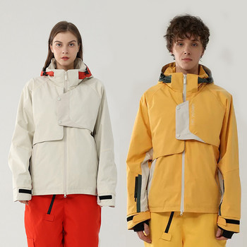 Ανδρικό χειμωνιάτικο παλτό Νέο μπουφάν σκι Μπουφάν πεζοπορίας εξωτερικού χώρου Μπουφάν Snowboard Αδιάβροχο αδιάβροχο ζεστό κοστούμι σκι Άνδρες Γυναικείες με κουκούλα