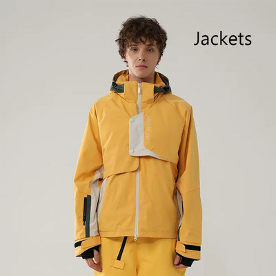 Vyriškas žieminis paltas Nauja slidinėjimo striukė lauke Žygio striukės Snieglentės Striukė Neperpučiama vėjo Neperšlampama šiltas Slidinėjimo kostiumas Vyrai Moteriški su gobtuvu