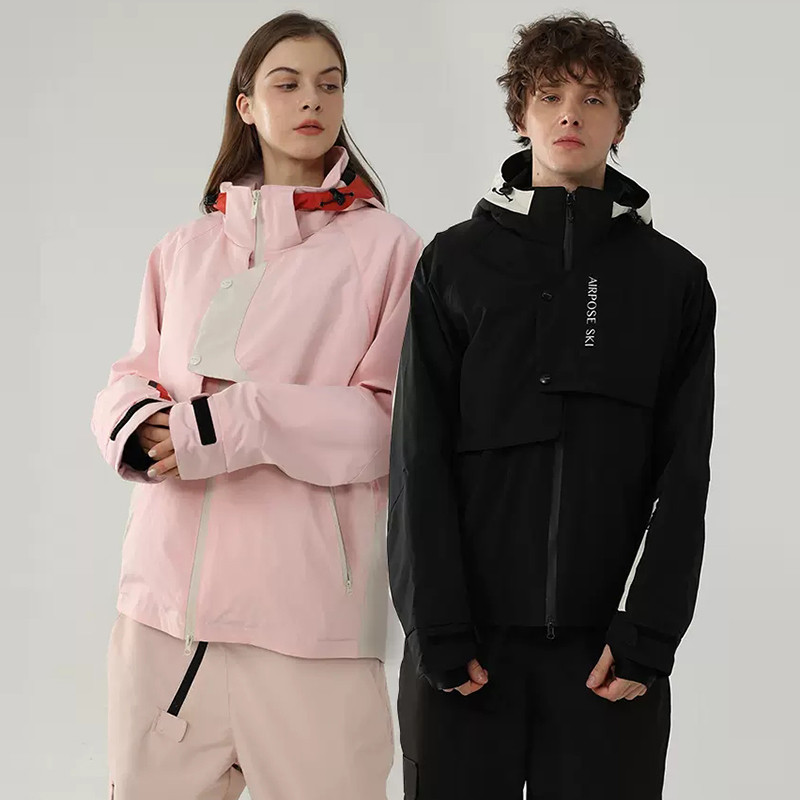 Vyriškas žieminis paltas Nauja slidinėjimo striukė lauke Žygio striukės Snieglentės Striukė Neperpučiama vėjo Neperšlampama šiltas Slidinėjimo kostiumas Vyrai Moteriški su gobtuvu