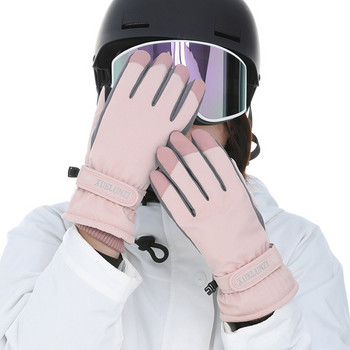 Зимни ръкавици Колоездене Ски ръкавици Сензорен екран Ветроустойчиви Термо ръкавици Топли снежни ръкавици Водоустойчиви Сноуборд Жени Мъжки ръкавици
