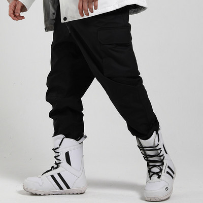 GSOU SNOW Vyriškos slidinėjimo kelnės, neperšlampamos, neperšlampamos, neperšlampamos, snieglenčių sportinės kelnės, žieminės vyriškos aprangos –5 laipsnių