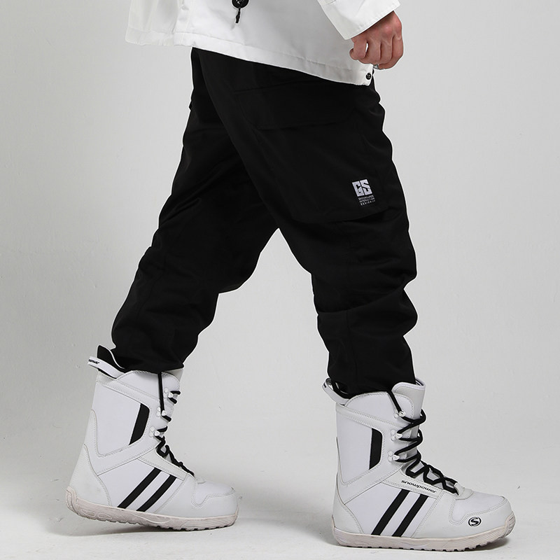 GSOU SNOW Vyriškos slidinėjimo kelnės, neperšlampamos, neperšlampamos, neperšlampamos, snieglenčių sportinės kelnės, žieminės vyriškos aprangos –5 laipsnių