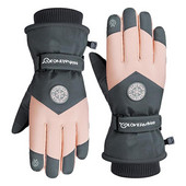 Moteriškos vandeniui atsparios liečiamuoju ekranu slidinėjimo pirštinės Šiltos pirštinės pirštinės Žieminės pirštinės vyrams Moterims su terminiu minkštu trikotažo pamušalu