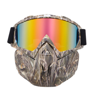 Vėjo nepraleidžiantys nuo rasojimo slidinėjimo akiniai su nuimama kauke žiemos UV400 slidinėjimo snieglenčių akiniai lauko riedlenčių motociklų akiniai