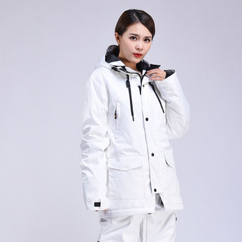 Νέο μπουφάν σκι Ανδρικά ζεστά γυναικεία ρούχα για σκι Κορυφαία αντιανεμική χειμερινή γυναικεία μπουφάν Snowboard για σκι Αδιάβροχα σετ σκι Παλτό χιονιού