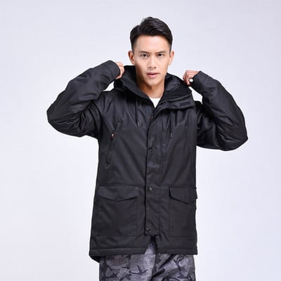 Nauja slidinėjimo striukė Vyriški šilti moteriški slidinėjimo rūbai Viršutinė nuo vėjo nepraleidžianti žiemos moterų slidinėjimo striukė Neperšlampama slidinėjimo rinkiniai Sniego paltai