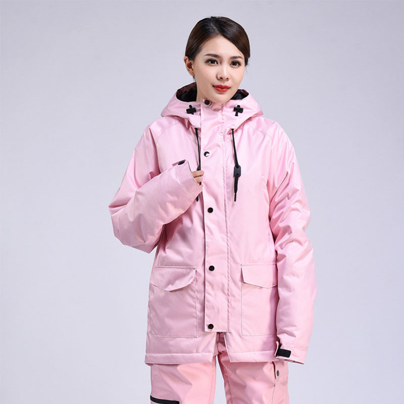 Nauja slidinėjimo striukė Vyriški šilti moteriški slidinėjimo rūbai Viršutinė nuo vėjo nepraleidžianti žiemos moterų slidinėjimo striukė Neperšlampama slidinėjimo rinkiniai Sniego paltai