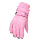 1 pora šaltos žiemos vaikų slidinėjimo pirštinės Nešiojamos sniego mezgimo pirštinės, atsparios vėjui, šilumą išlaikančios kumštinės pirštinės, šildančios lauke