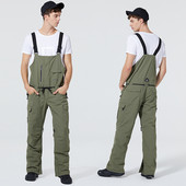 Vyrai Moteriški Lauke Aukštos kokybės Slidinėjimo Kelnės Neperpučiamos Neperšlampamos Poros Sniego kelnės Žieminės slidinėjimo Slidinėjimo kelnės su dirželiu kombinezonas