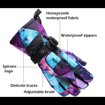 Χειμερινά ζεστά γάντια σκι για Snowboard Ανδρικά Γυναικεία Αντιανεμικά Αδιάβροχα Αθλητικός εξοπλισμός αναρρίχησης εξωτερικού χώρου ιππασίας -40
