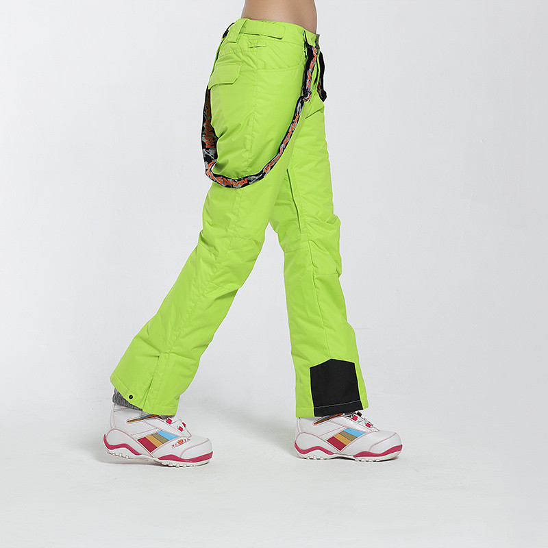 Žiemos moterų slidinėjimo kelnės mergaičių neperšlampamos snieglenčių kelnės Orui pralaidžios tvirtos slidinėjimo kelnės lauko sportui sniego žygio kelnės