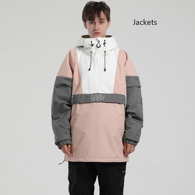 Žieminiai kelnaitės Naujos slidinėjimo striukės Megztinis Moteriški Vyriški Lauko Snieglenčių Striukės Drabužiai Šilti Slidinėjimo Kostiumai Neperšlampami ir vandeniui atsparūs paltai