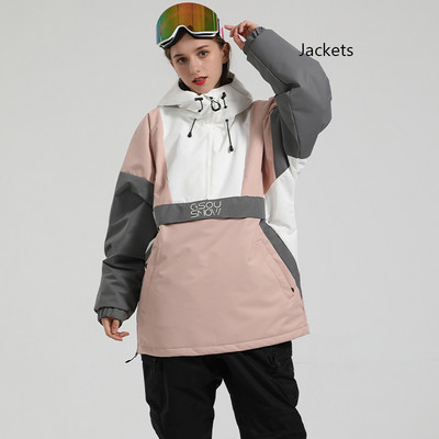 Žieminiai kelnaitės Naujos slidinėjimo striukės Megztinis Moteriški Vyriški Lauko Snieglenčių Striukės Drabužiai Šilti Slidinėjimo Kostiumai Neperšlampami ir vandeniui atsparūs paltai