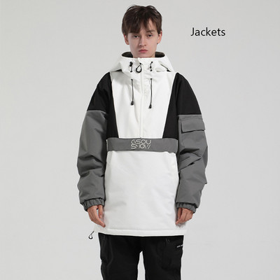 Žieminiai kelnaitės Naujos slidinėjimo striukės Megztinis Moteriški Vyriški Lauko Snieglenčių Striukės Drabužiai Šilti Slidinėjimo Kostiumai Neperšlampami ir vandeniui atsparūs paltai