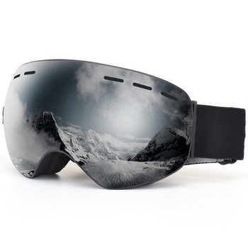 Унисекс очила за зимни спортове, каране на ски, външни ветроустойчиви очила против замъгляване, ски, сноуборд, сферични големи очила за моторни шейни
