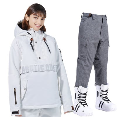 Slidinėjimo džemperis, vyriškas, moteriškas slidinėjimo kostiumas žiemai, šiltas lauke, atsparus vėjui ir vandeniui atsparus slidinėjimo striukė Slidinėjimo kelnės, snieglenčių rinkinys, vyriškas