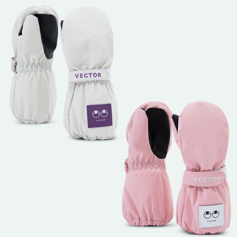 Vaikiškos slidinėjimo pirštinės, 2022 m., žiema, naujos, šiltos, vandeniui atsparios kūdikių kumštinės pirštinės, mergaitėms skirtos slidinėjimo pirštinės, skirtos kalnams mažiems vaikams, vaikams