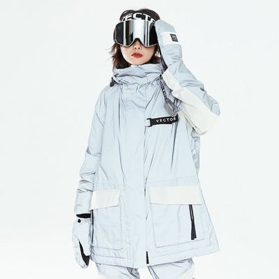 Nauja slidinėjimo striukė Šilta, vandeniui atspari sniego paltai, vėjui atsparūs slidinėjimo drabužiai moterims, snieglenčių sportas, lauko slidinėjimo striukė, gobtuvas žygiams, kombinezonai