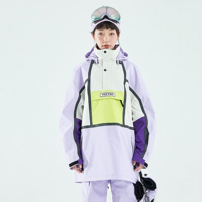 Nauja slidinėjimo striukė Šilta, vandeniui atspari sniego paltai, vėjui atsparūs slidinėjimo drabužiai moterims, snieglenčių sportas, lauko slidinėjimo striukė, gobtuvas žygiams, kombinezonai