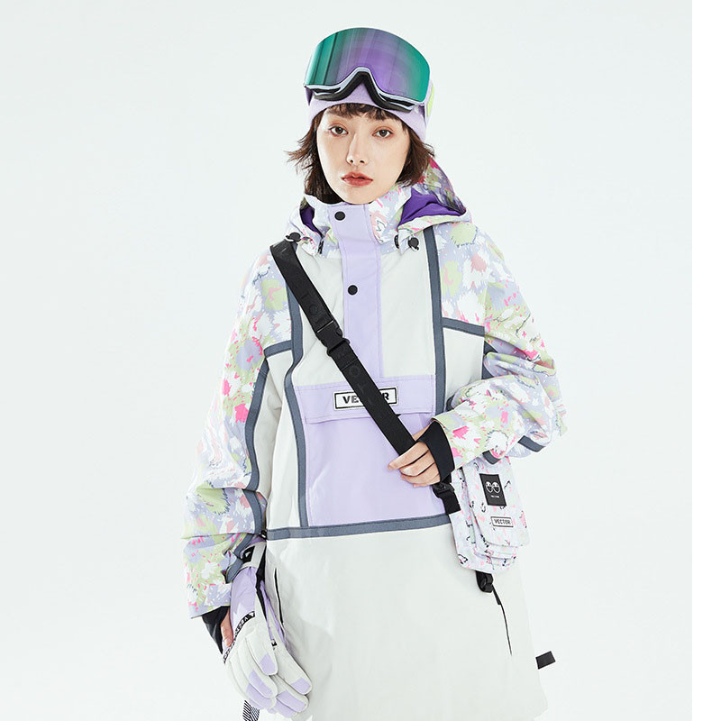 Nauja slidinėjimo striukė Šilta, vandeniui atspari sniego paltai, vėjui atsparūs slidinėjimo drabužiai moterims, snieglenčių sportas, lauko slidinėjimo striukė, gobtuvas žygiams, kombinezonai