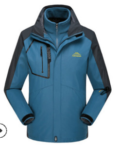 Vyriška neperšlampama lauko striukė iš vilnos trys viename alpinizmo poros didesnio dydžio slidinėjimo striukė