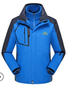 Vyriška neperšlampama lauko striukė iš vilnos trys viename alpinizmo poros didesnio dydžio slidinėjimo striukė