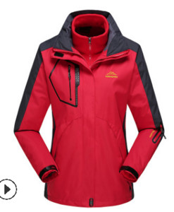 Vyriška neperšlampama lauko striukė iš vilnos trys viename alpinizmo poros didesnio dydžio slidinėjimo striukė