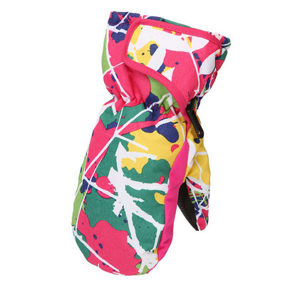 Vaikiškos slidinėjimo pirštinės, vandeniui atsparios, vėjui atsparios, lengvos, kvėpuojančios Ripstop audinio, sniegui atsparios pirštinės mergaitėms, berniukams#288792