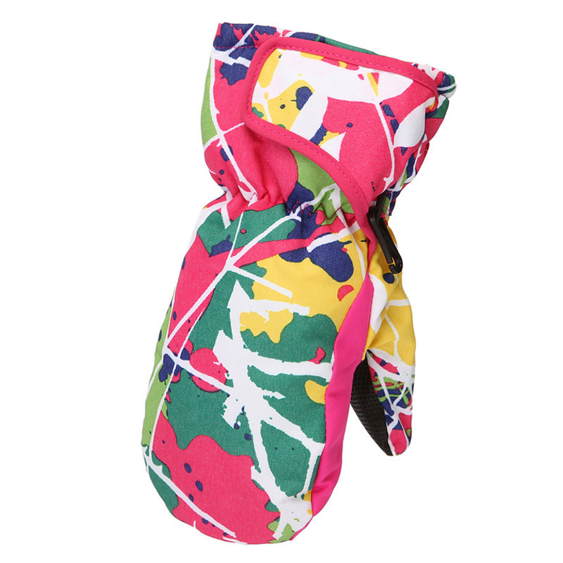 Vaikiškos slidinėjimo pirštinės, vandeniui atsparios, vėjui atsparios, lengvos, kvėpuojančios Ripstop audinio, sniegui atsparios pirštinės mergaitėms, berniukams#288792