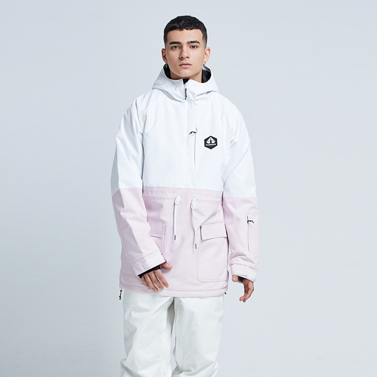 2022 m. žiemos nauja viršutinė slidinėjimo striukė Moteriška lauko snieglenčių slidinėjimo striukė Vyriška šilta, vėjui nepralaidi ir vandeniui atspari slidinėjimo palto sujungimas vidutinio ilgio