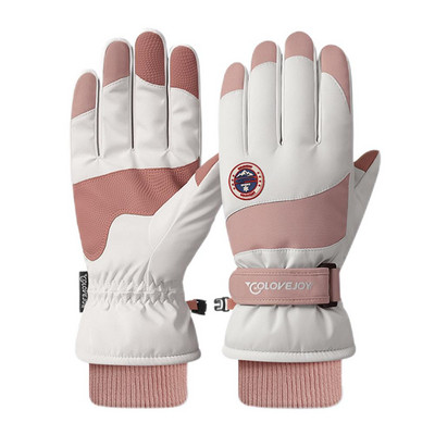 1 pora žieminių slidinėjimo pirštinių važinėjimui lauke Atsparios vandeniui, neslidžios ir dėvėjimuisi atsparios jutikliniam ekranui šiltos pirštinės