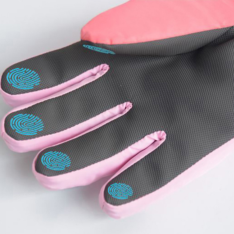 Vaikiškos slidinėjimo pirštinės Žiemos Lauko Sportas Važiavimas dviračiais Vaikų Sniegui Neperšlampamos Aksominės Šiltos Vėjo nepraleidžiančios slidinėjimo pirštinės vaikams