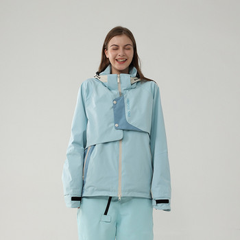 Χειμερινό μπουφάν για σκι Γυναικεία μπουφάν πεζοπορίας για εξωτερικούς χώρους Ανδρικό μπουφάν Snowboard Αντιανεμικό γυναικείο παλτό με κουκούλα Jaqueta Snowboard για σκι
