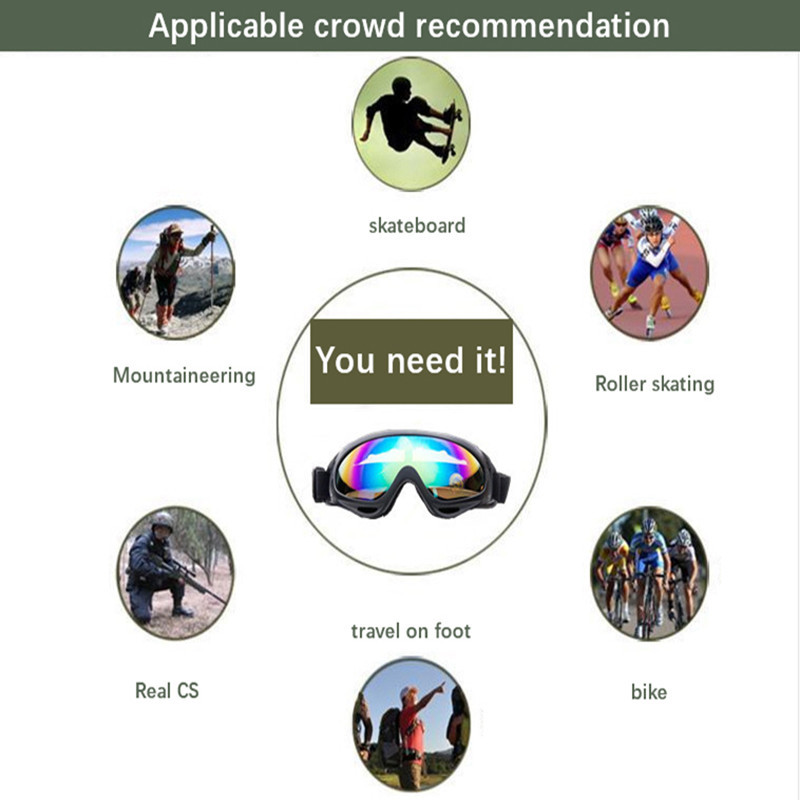 Talvine Lumi Sport Suusatamine Lumelaud Mootorsaan Uduvastased kaitseprillid Tuulekindlad Tolmukindlad Prillid UV Uisud Suusa Päikeseprillid Prillid