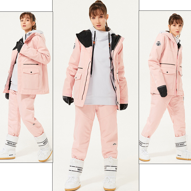 Sportas lauke Moteriška sniego striukė žiemai, šilta vyrų slidinėjimo paltas su gobtuvu, atsparus vėjui, moteriškas sportinis kostiumas kalnų vyras dviratininkas viršutiniai drabužiai