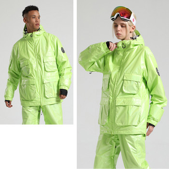 2023 Νέο μπουφάν σκι Ανδρικά Γυναικεία Ζεστά υπαίθρια αθλητικά μπουφάν Snowboard Αδιάβροχη στολή σκι με κουκούλα χειμωνιάτικο παλτό