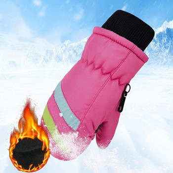 Χειμερινά αδιάβροχα γάντια χωρίς δάχτυλα ιππασία γονέα-παιδιού 2-5 ετών παιδική τσάντα δάχτυλο ζεστά γάντια σκι εξωτερικού χώρου