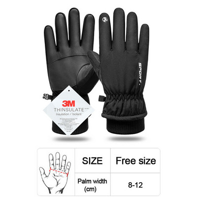 LOOGDEEL Savaime šildomos Rankos Šiltos Elektrinės Termo Slidinėjimo Pirštinės Vyrams Moterims Neperšlampamos Snieglentės Dviratis Motociklas Sniego pirštinės