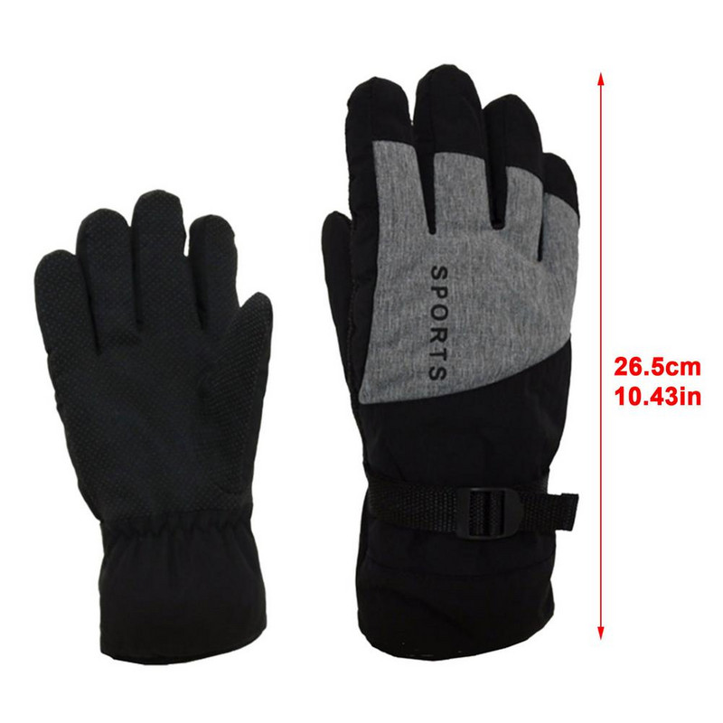 Slidinėjimo pirštinės Motociklas Neperšlampamas Fleece Termo Pirštinės Snieglentė Sniego motociklas Pirštinės Vyrai Moterims Žieminės Sniego Pirštinės Vyriškos