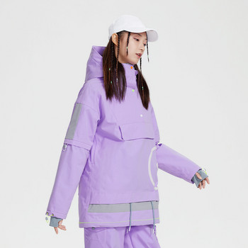 2022 Χειμερινά νέα μπουφάν για σκι Γυναικεία μπουφάν για σνόουμπορντ Μπλούζες πουλόβερ με ζεστά ρούχα για σκι Αδιάβροχα μπουφάν σκι με κουκούλα Ρούχα