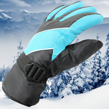 CKAHSBI Gloves Ski Men Αντιολισθητικά Γάντια Χειμερινού Σκι Αδιάβροχα Riding Mountain Snowmobile Αντιανεμικό Snow Motorcycle Skiing Glove