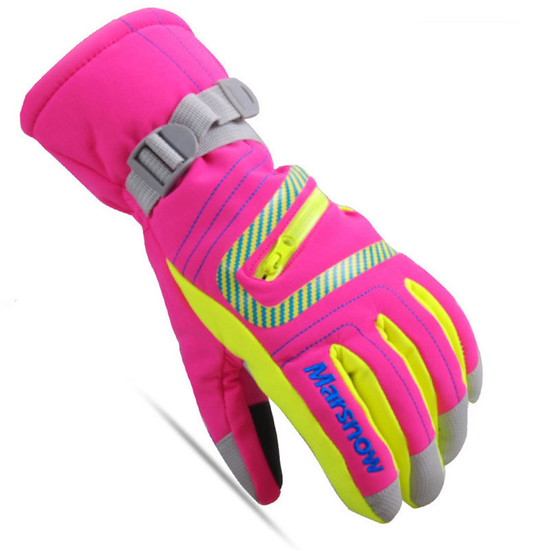 Téli meleg Snowboard síkesztyű férfi női gyerek hó kesztyű vízálló síelés légáteresztő levegő S/M/L/XL